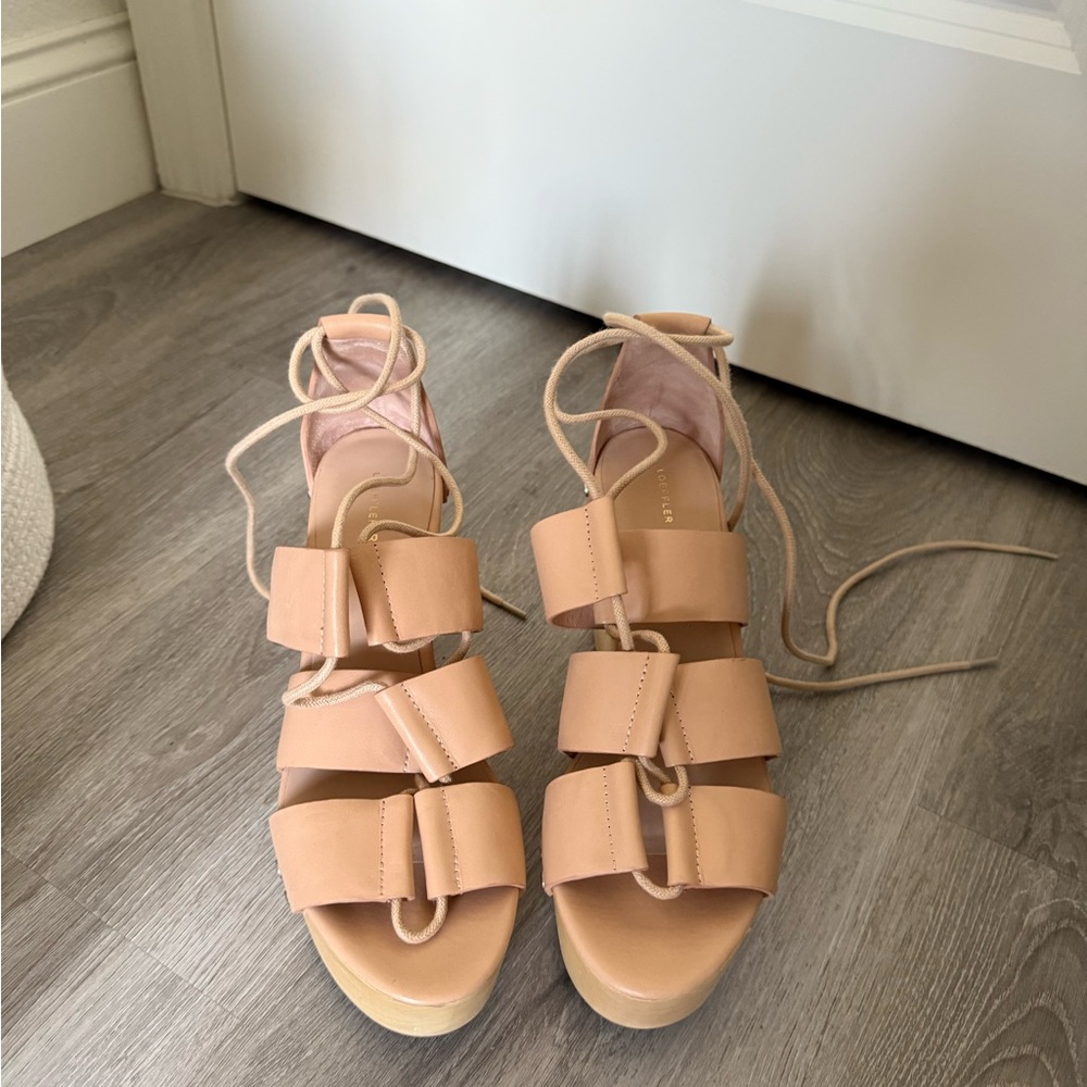 Loeffler Randall Leather Gladiator Sandals Like New Size 8